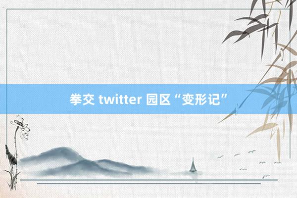 拳交 twitter 园区“变形记”