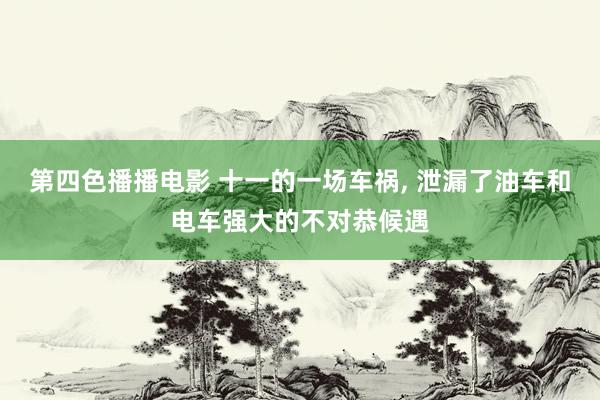 第四色播播电影 十一的一场车祸， 泄漏了油车和电车强大的不对恭候遇