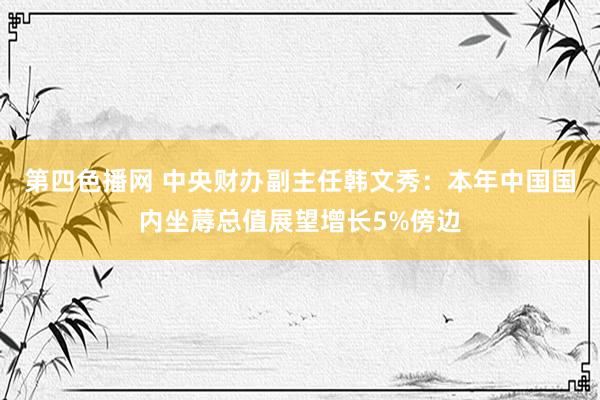 第四色播网 中央财办副主任韩文秀：本年中国国内坐蓐总值展望增长5%傍边